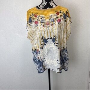 Zara Boxy Floral Print Top